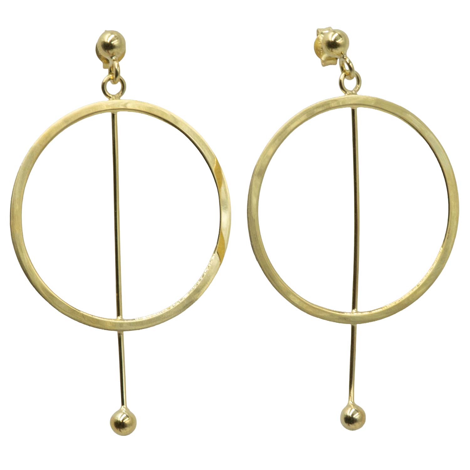 Σκουλαρίκια Αυτιού Ασημένια Επιχρυσωμένα - EIT122