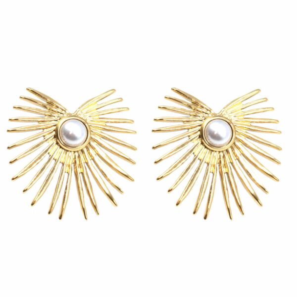 Σκουλαρίκια Αυτιού από Χειρουργικό Ατσάλι Επιχρυσωμένο - ATSEAR184