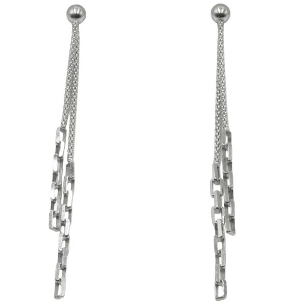 Σκουλαρίκια Αυτιού Ασημένια Επιπλατινωμένα - EIT127