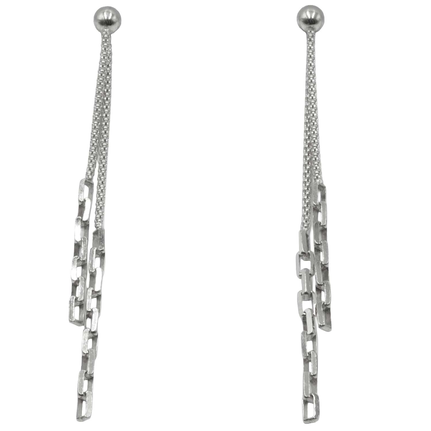 Σκουλαρίκια Αυτιού Ασημένια Επιπλατινωμένα - EIT127