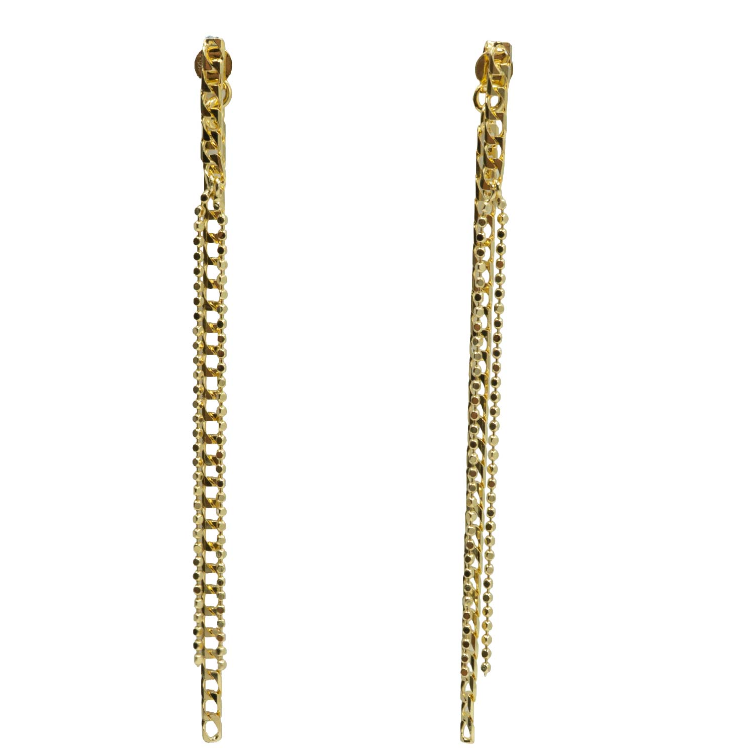 Σκουλαρίκια Αυτιού Ασημένια Επιχρυσωμένα - EIT129