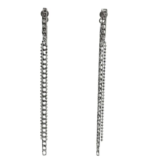 Σκουλαρίκια Αυτιού Ασημένια Επιπλατινωμένα - EIT128