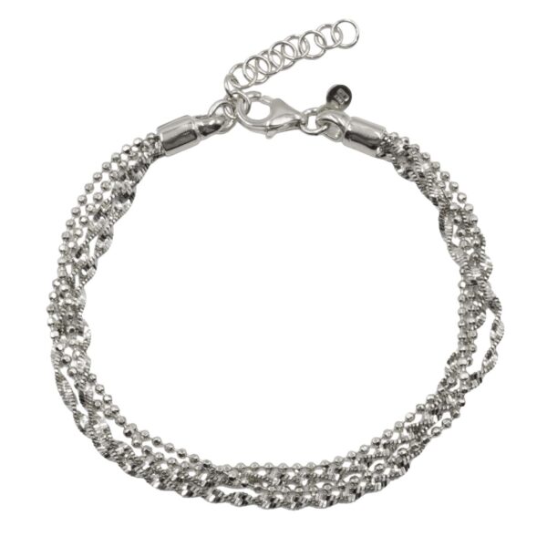 Βραχιόλι Χεριού Ασημένιο Επιπλατινωμένο - SBIT191