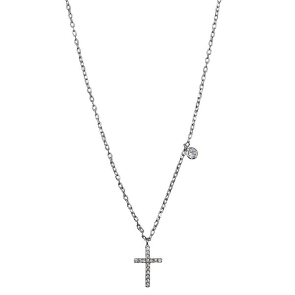 Κολιέ Ασημένιο με Σχέδιο- AS108