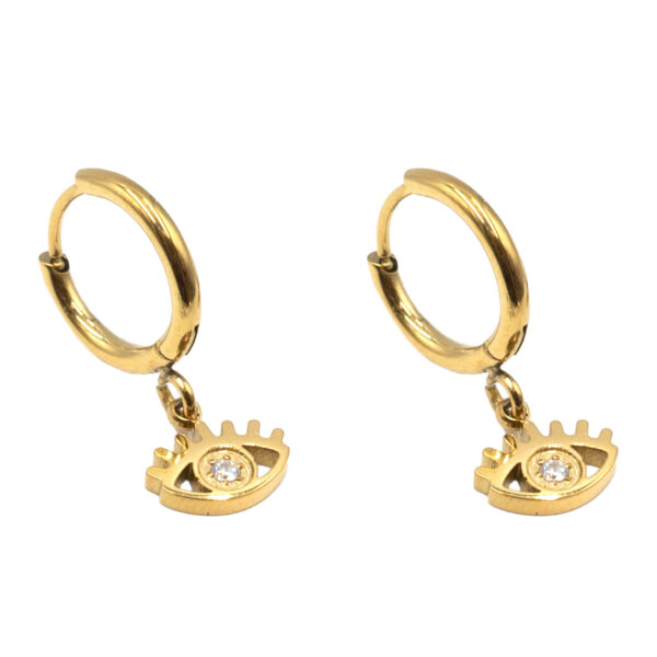 Σκουλαρίκια Αυτιού από Χειρουργικό Ατσάλι Επιχρυσωμένο - ATSEAR190