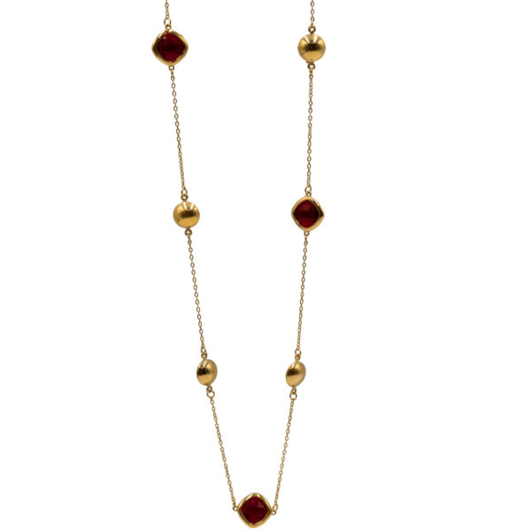 Κολιέ από Επιχρυσωμένο Ατσάλι με Σχέδιο – KOL71