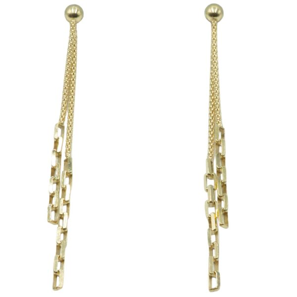 Σκουλαρίκια Αυτιού Ασημένια Επιχρυσωμένα - EIT126