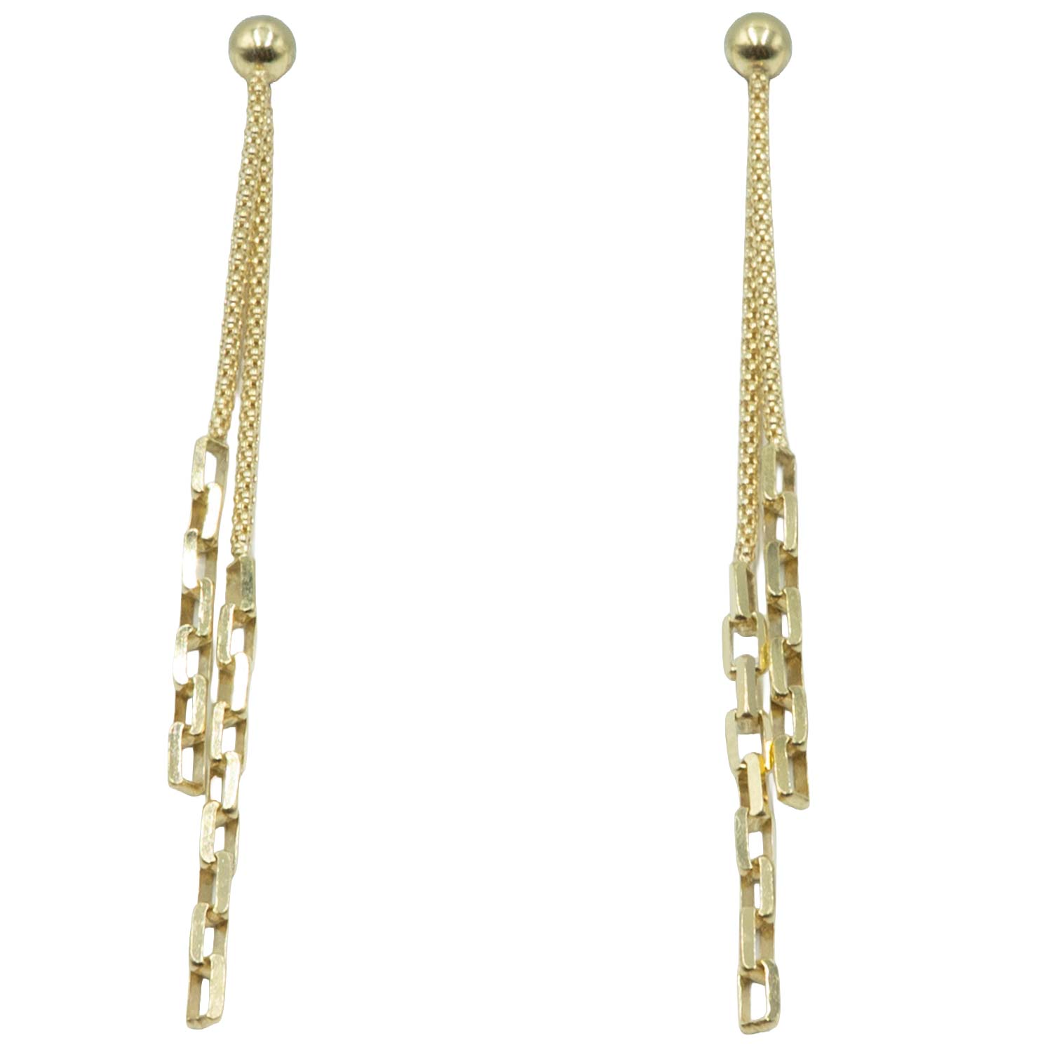 Σκουλαρίκια Αυτιού Ασημένια Επιχρυσωμένα - EIT126