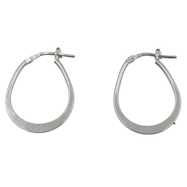 Σκουλαρίκια Αυτιού Ασημένια Επιπλατινωμένα Κρίκοι - EIT99