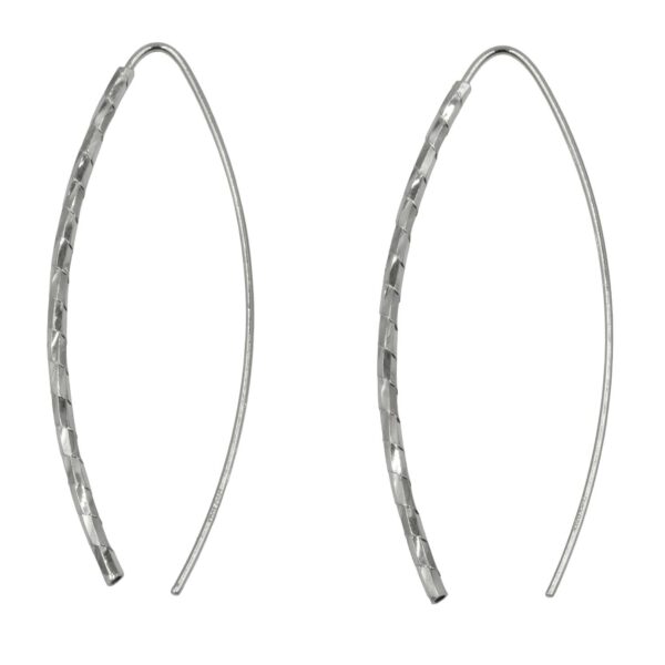 Σκουλαρίκια Αυτιού Ασημένια Επιπλατινωμένα - EIT140