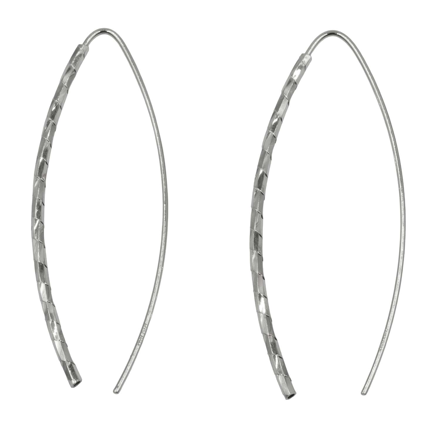 Σκουλαρίκια Αυτιού Ασημένια Επιπλατινωμένα - EIT140