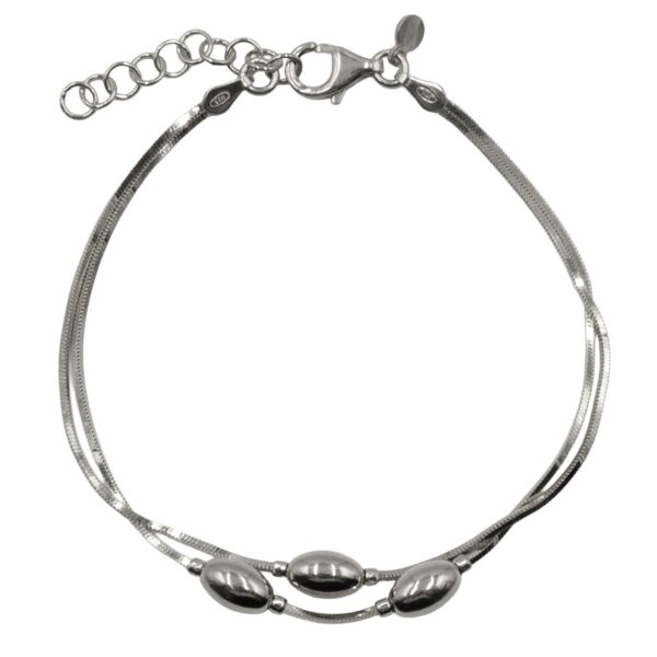 Βραχιόλι Χεριού Ασημένιο Επιπλατινωμένο - SBIT184