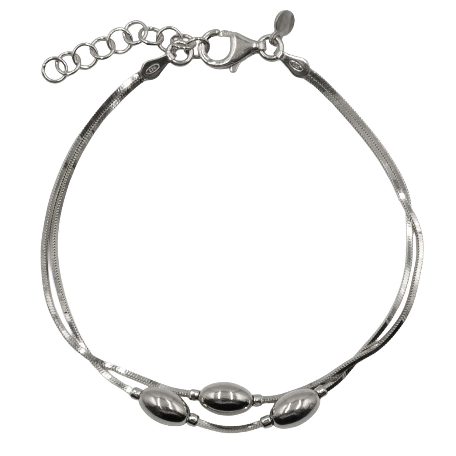 Βραχιόλι Χεριού Ασημένιο Επιπλατινωμένο - SBIT184