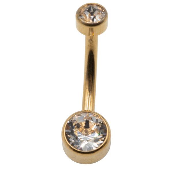 Σκουλαρίκι Σώματος από Επιχρυσωμένο Τιτάνιο- TB-0136Y