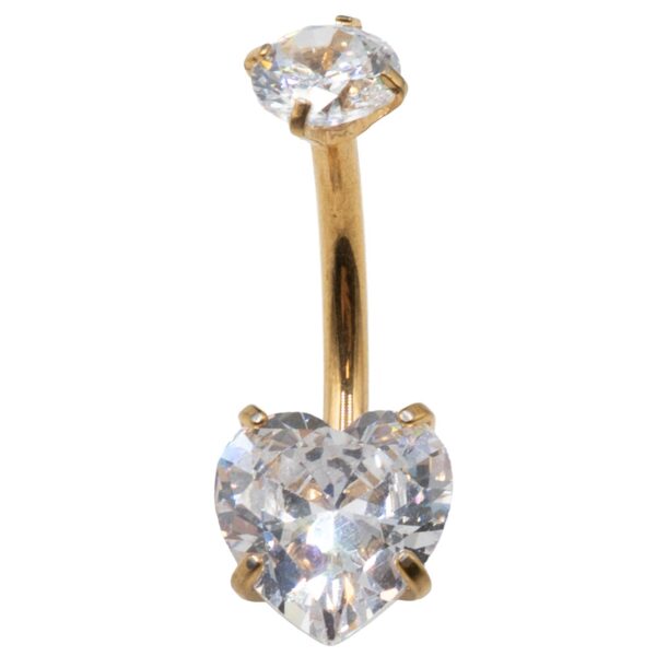 Σκουλαρίκι Σώματος από Επιχρυσωμένο Τιτάνιο- TB-0486Y