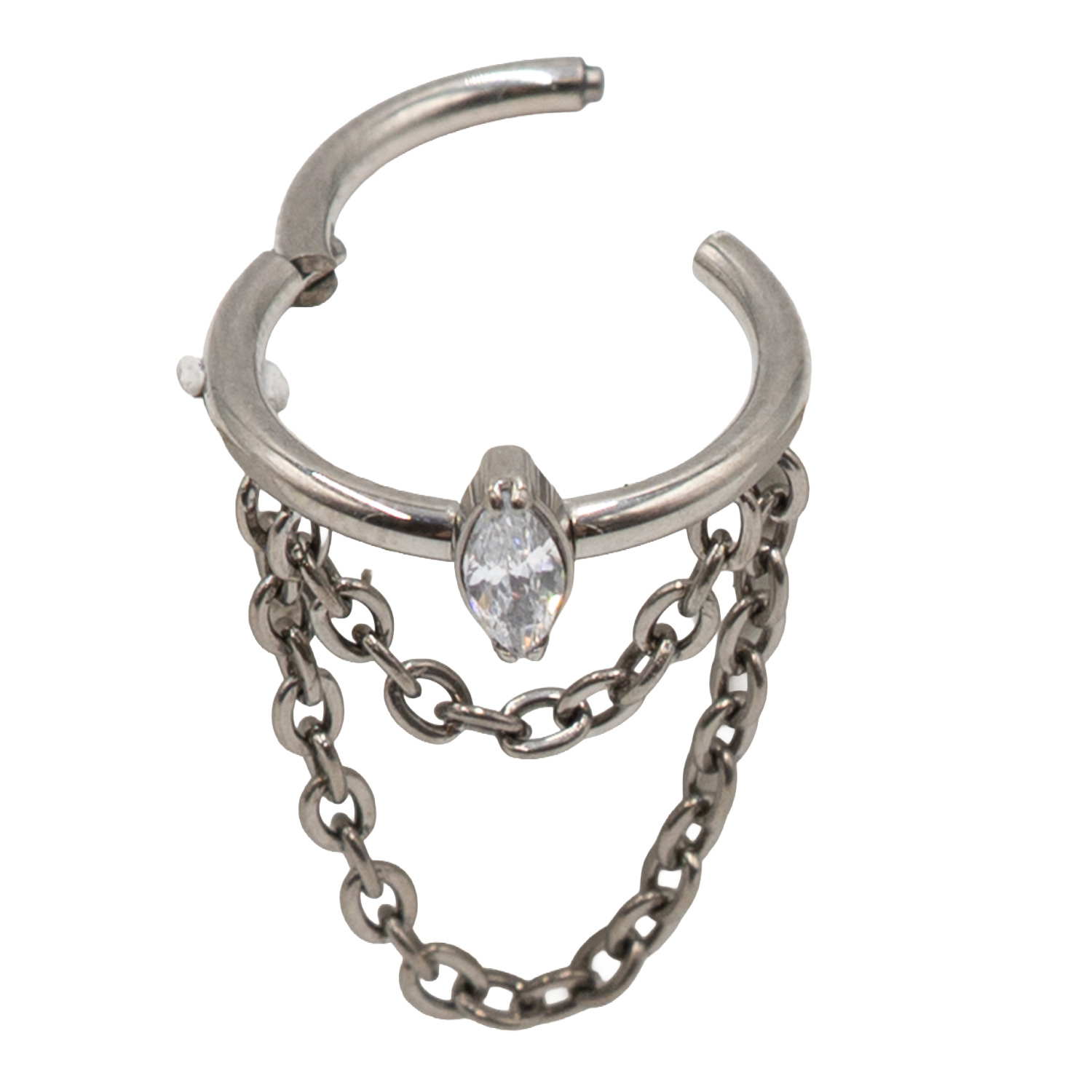 Σκουλαρίκι Σώματος από Τιτάνιο Επιχρυσωμένο- TB-1244W