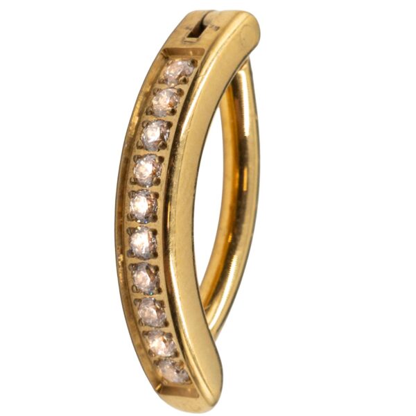 Σκουλαρίκι Σώματος από Επιχρυσωμένο Τιτάνιο- TB-1266Y