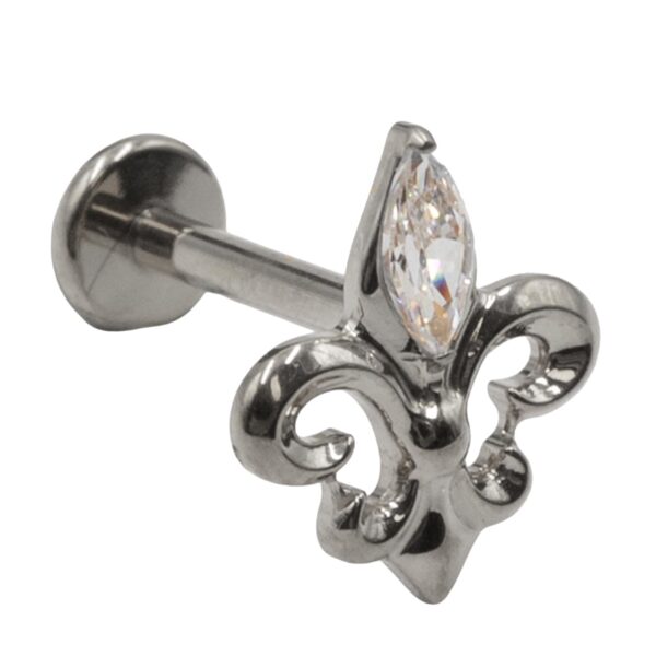 Σκουλαρίκι Αυτιού από Τιτάνιο με ζιργκόν- TB-2097W