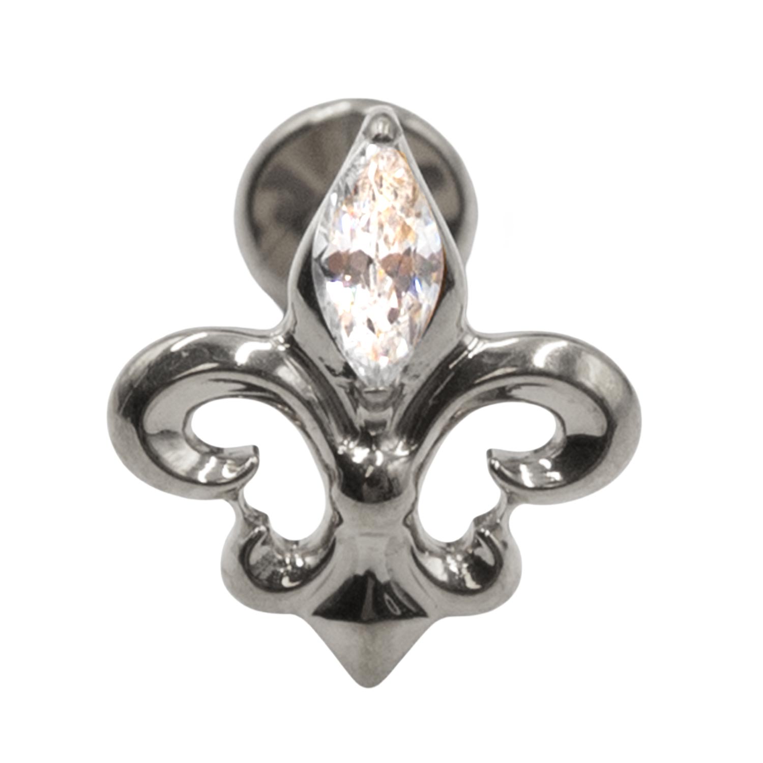 Σκουλαρίκι Αυτιού από Τιτάνιο με ζιργκόν- TB-2097W