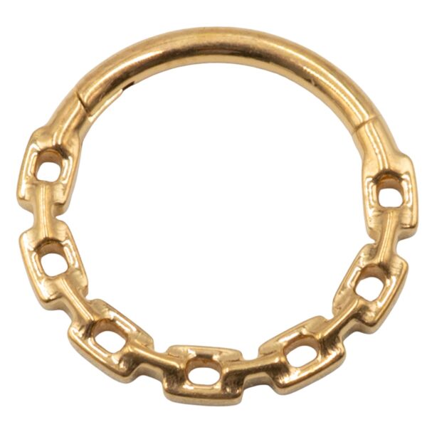 Σκουλαρίκι Σώματος από Επιχρυσωμένο Τιτάνιο- TB-2150Y