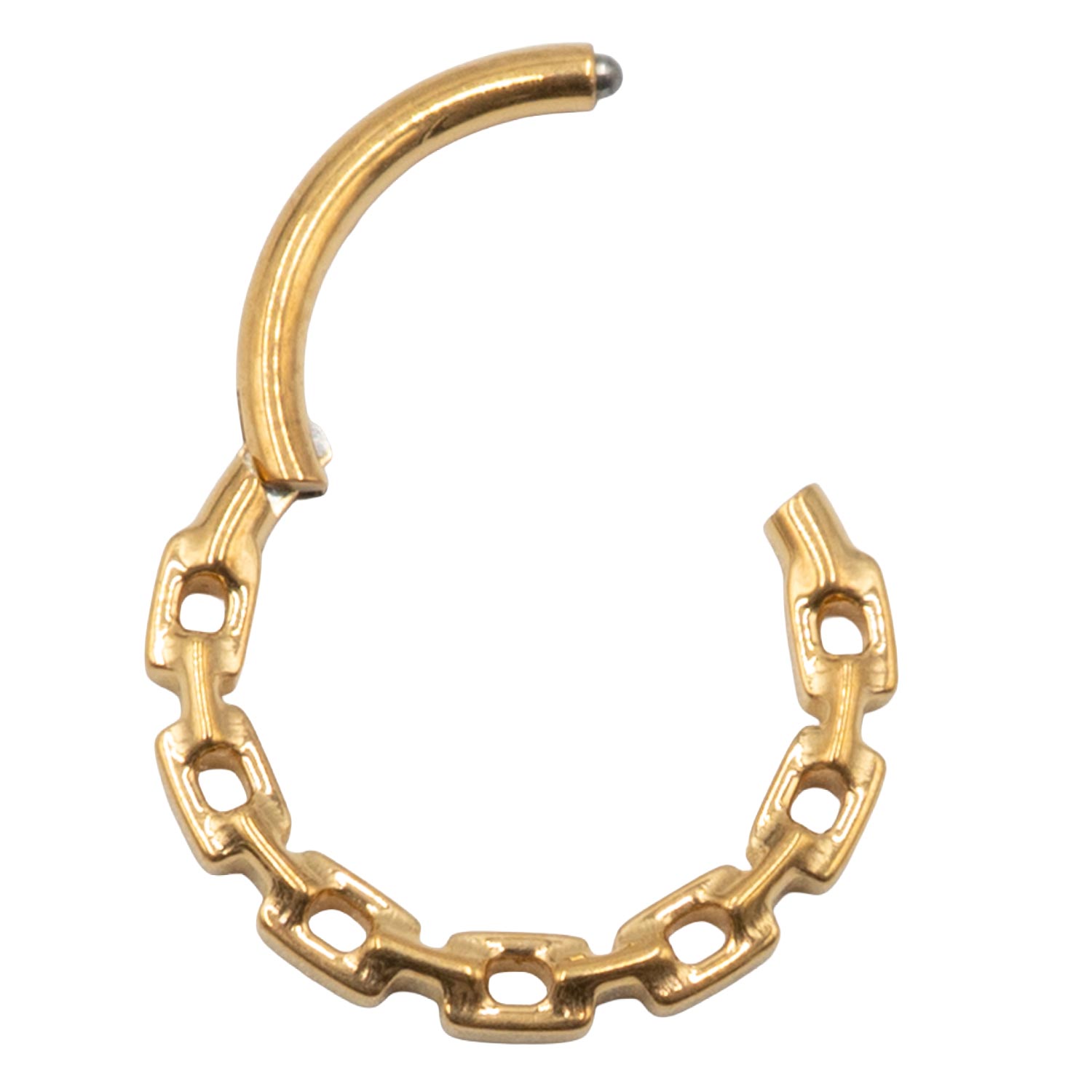 Σκουλαρίκι Σώματος από Επιχρυσωμένο Τιτάνιο- TB-2150Y