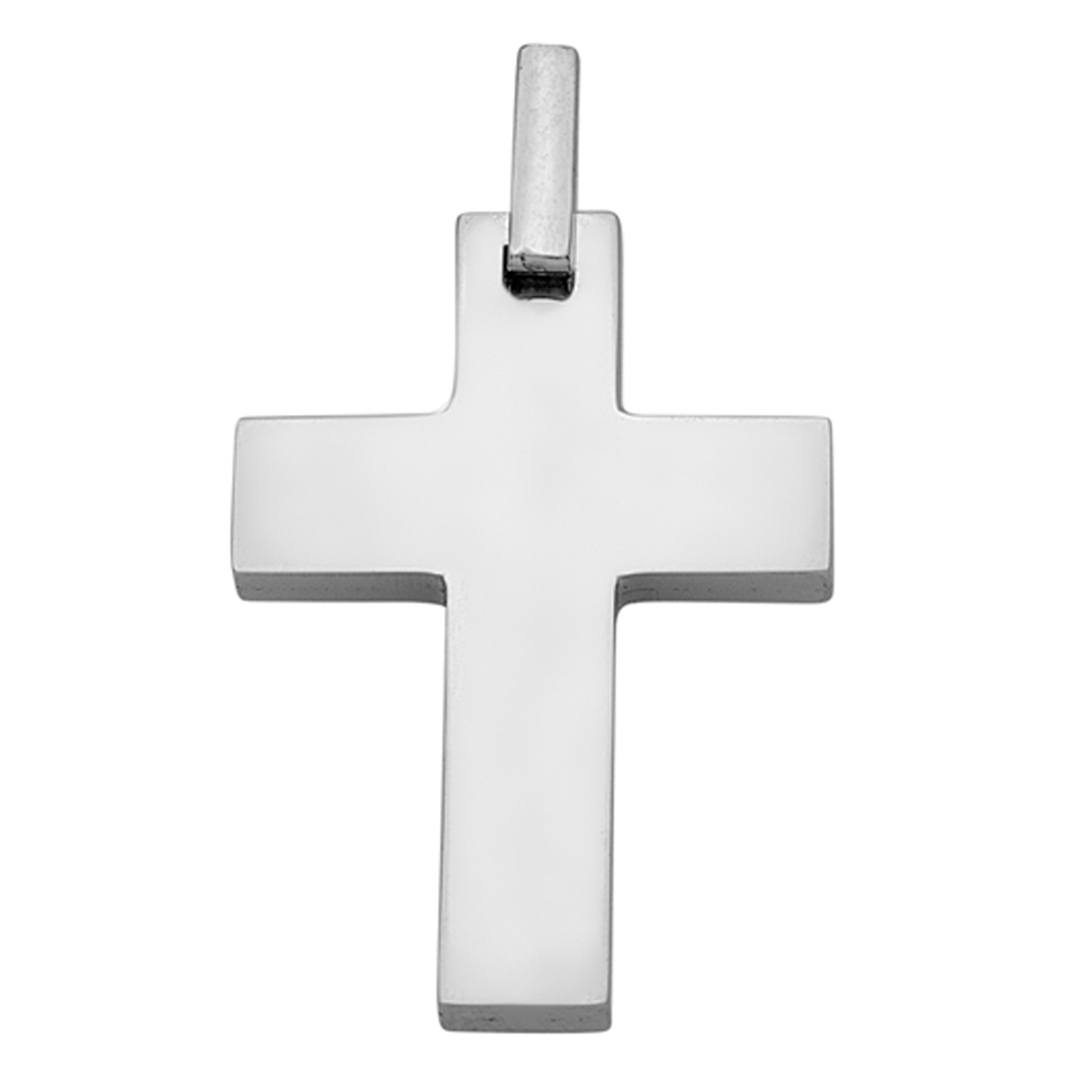 Σταυρός Λευκόχρυσος 14 καρατίων με Ζιργκόν - PL13359