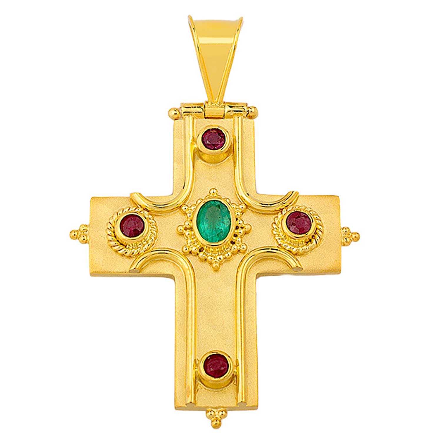 Σταυρός Χρυσός 18 καρατίων με Ζιργκόν - PL17217