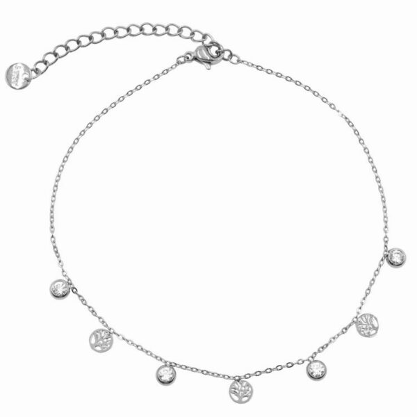 Βραχιόλι Ποδιού από Ατσάλι με Σχέδιο - BRPO50