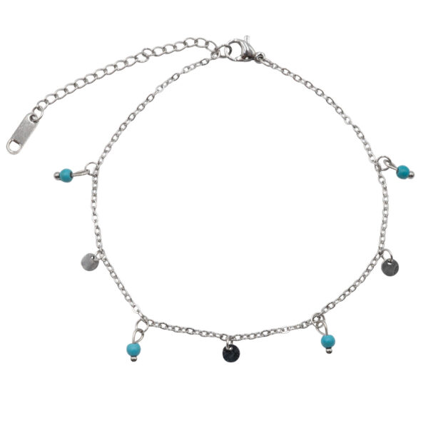 Βραχιόλι Ποδιού από Ατσάλι με Σχέδιο - BRPO51